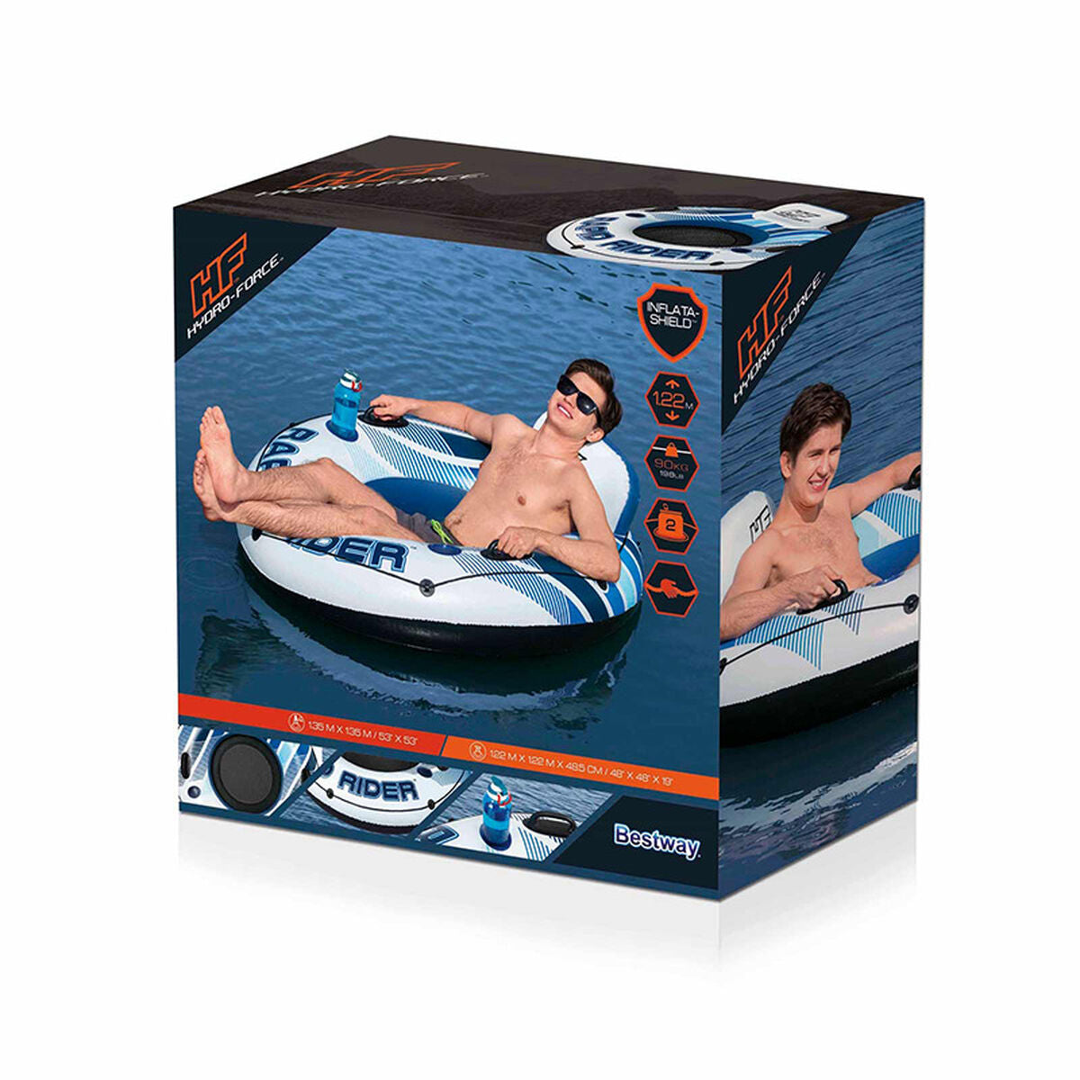 Ruota Gonfiabile Bestway Rapid Rider Ø 135 cm Azzurro