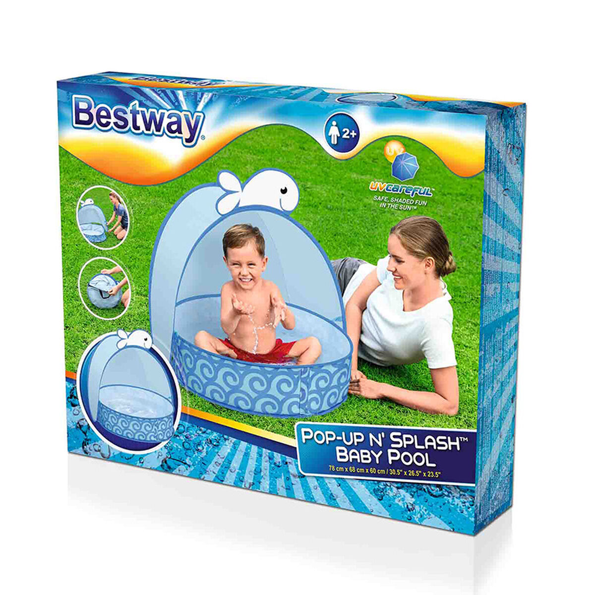 Piscina Gonfiabile per Bambini Bestway Balena 78 x 68 x 60