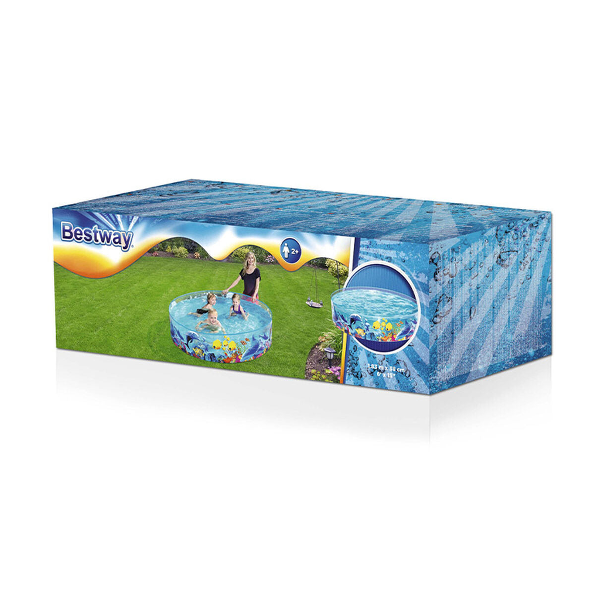 Piscina Gonfiabile per Bambini Shine Inline Marino 183 x 38 cm