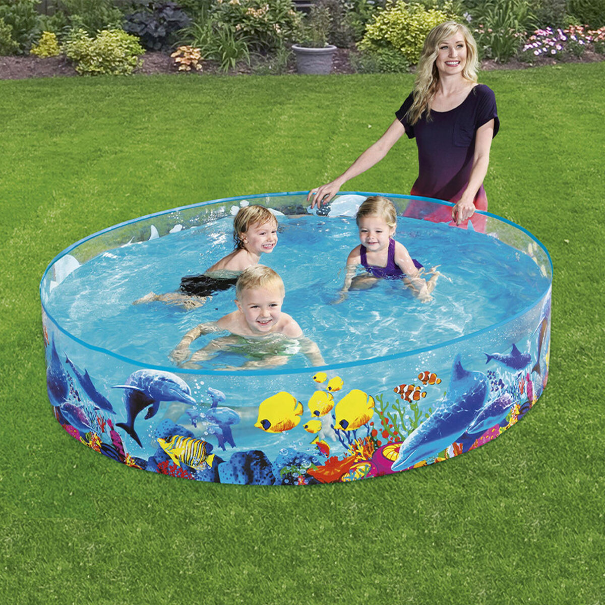Piscina Gonfiabile per Bambini Shine Inline Marino 183 x 38 cm
