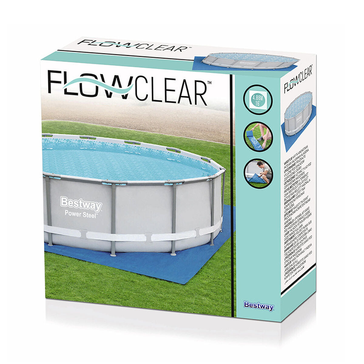 Pavimentazione protettiva per piscine rimovibili Bestway 488 x 488 cm