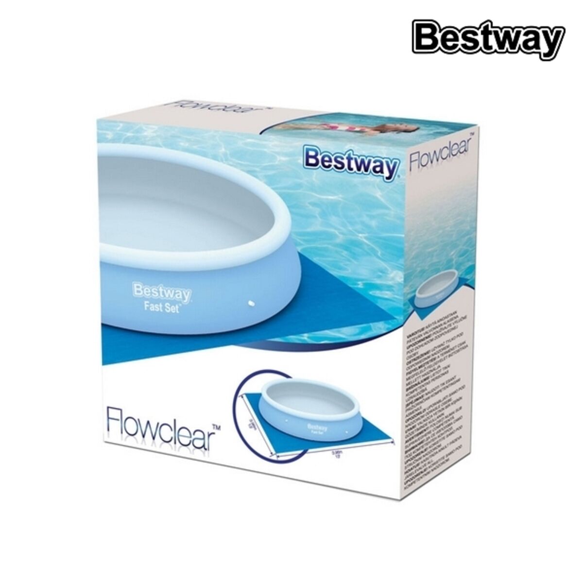Pavimentazione protettiva per piscine rimovibili Bestway 396 x 396 cm