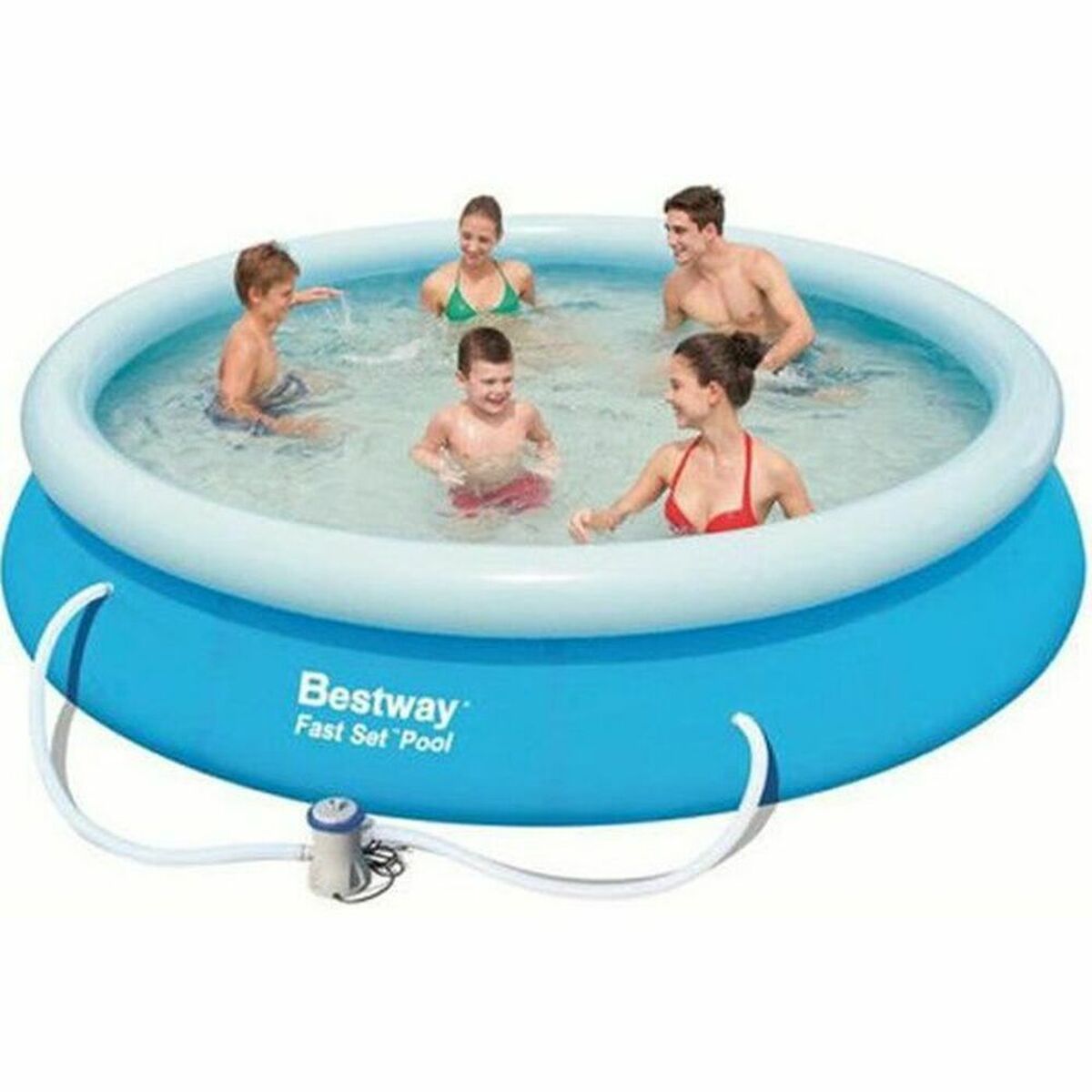 Piscina Gonfiabile Bestway 366 x 76 cm Azzurro 5377 L