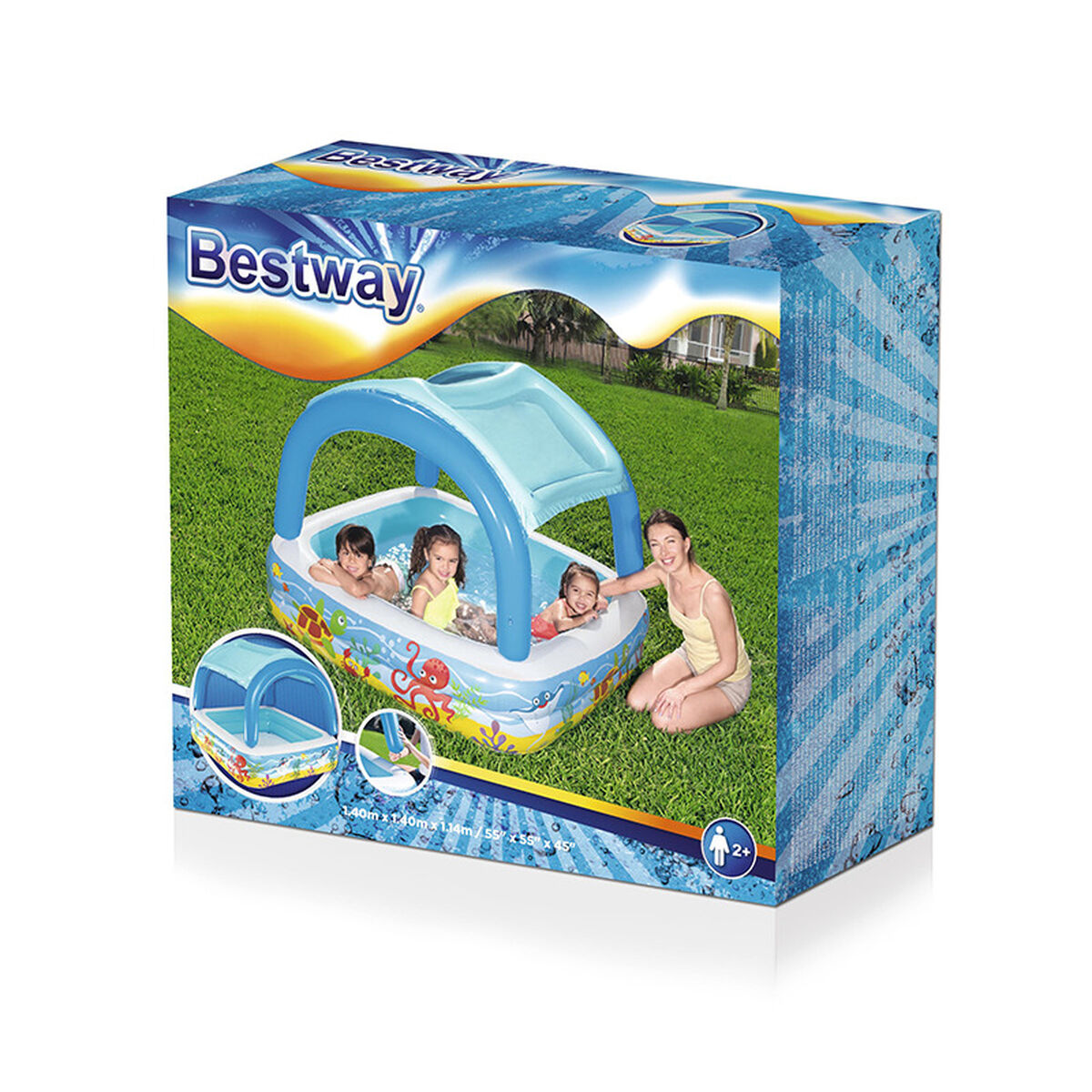 Piscina Gonfiabile per Bambini Bestway 140 x 140 x 114 cm