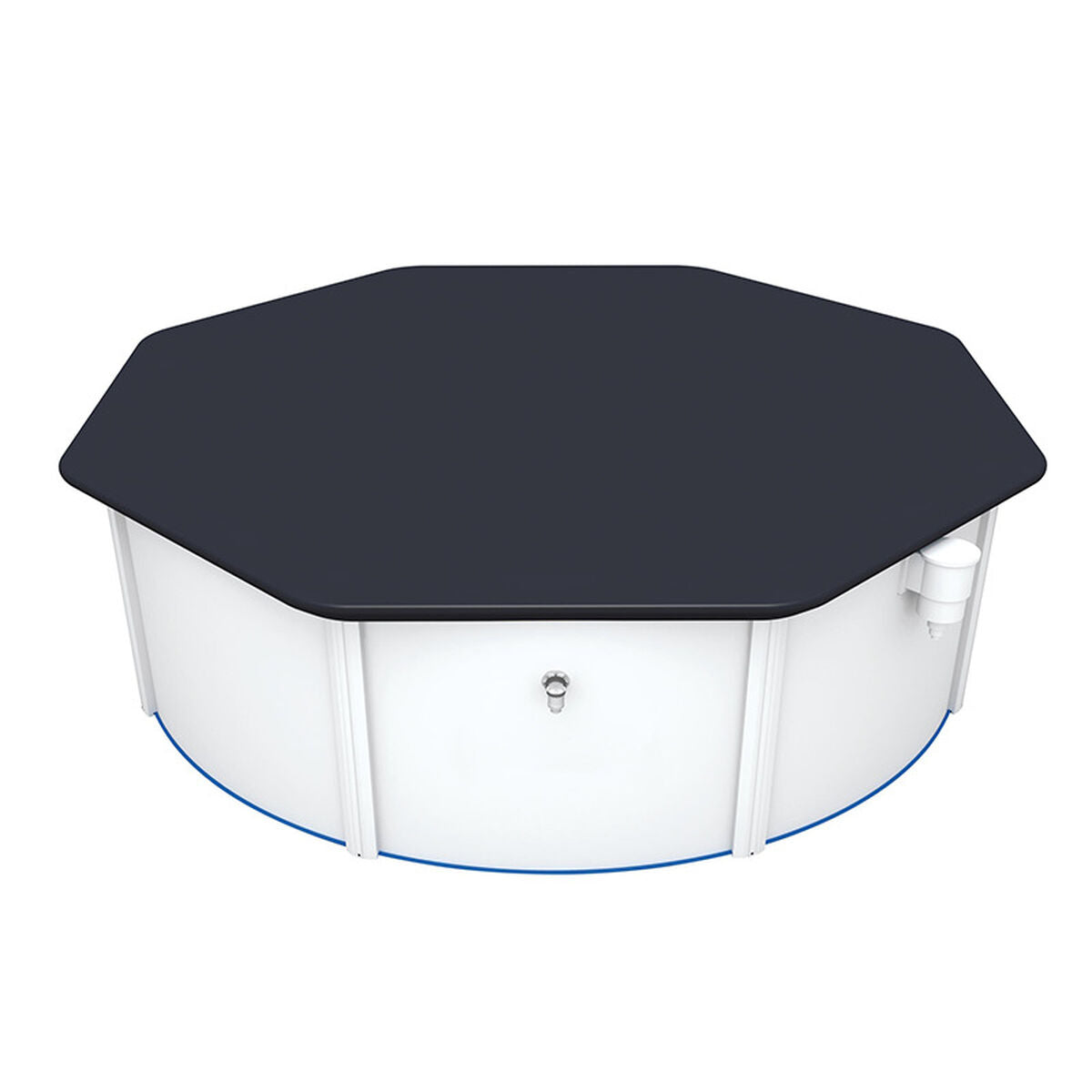 Copertura per piscina Bestway Ø 401 cm Nero Grigio
