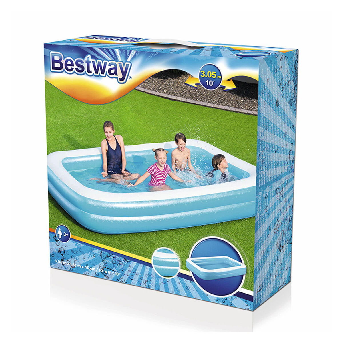 Piscina Gonfiabile per Bambini Bestway 305 x 183 x 46 cm