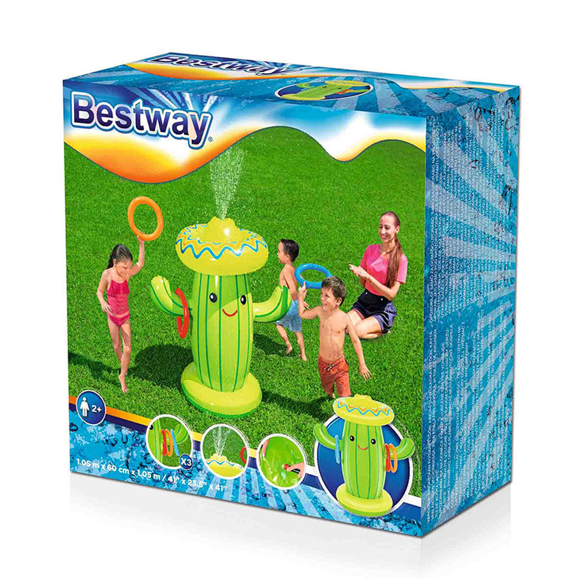 Giocattolo Spruzzatore d'Acqua Bestway Cactus 105 x 60 x 105 Vinile Plastica
