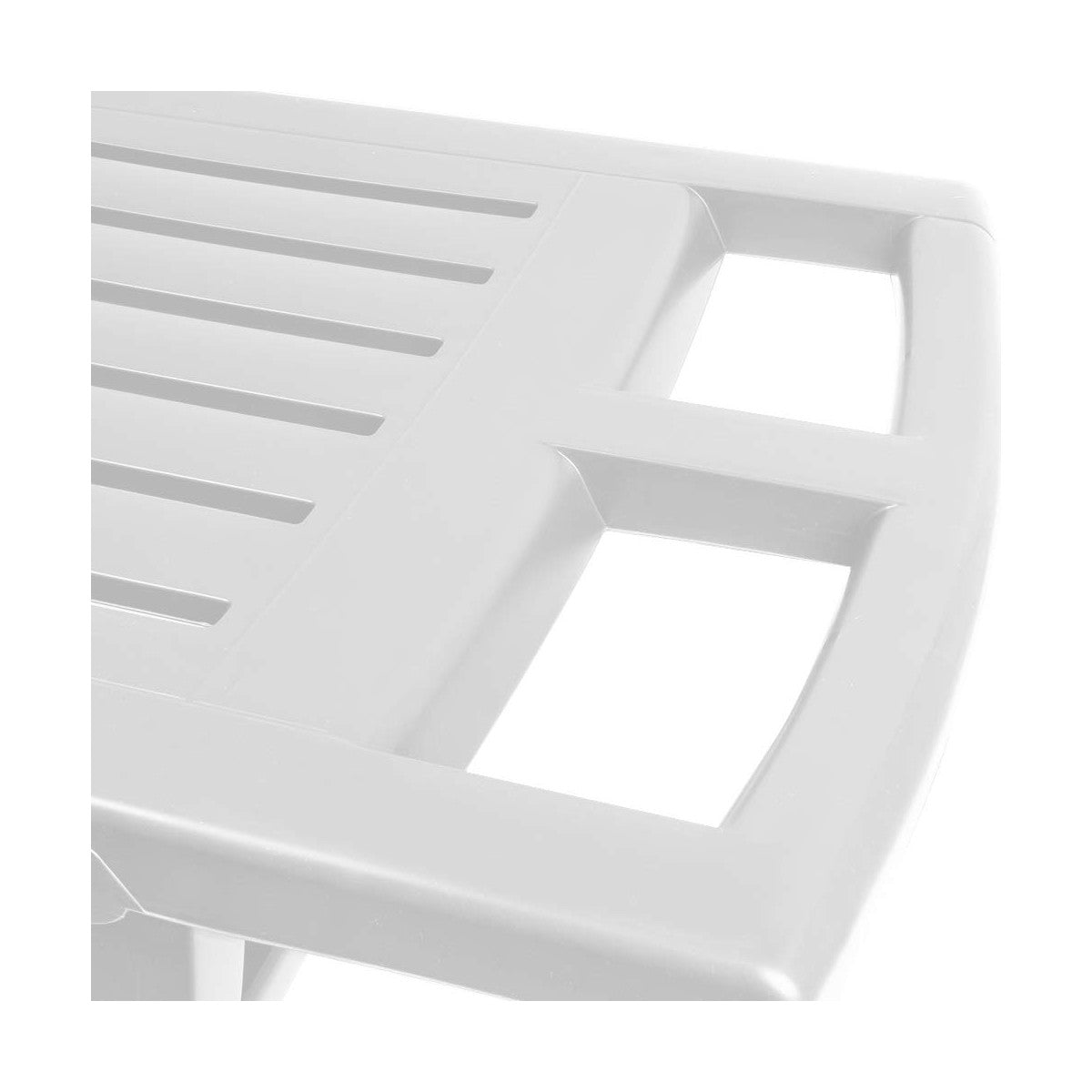 Lettino prendisole IPAE Progarden Zircone Pieghevole Con ruote Bianco polipropilene (72 x 195 x 101 cm)