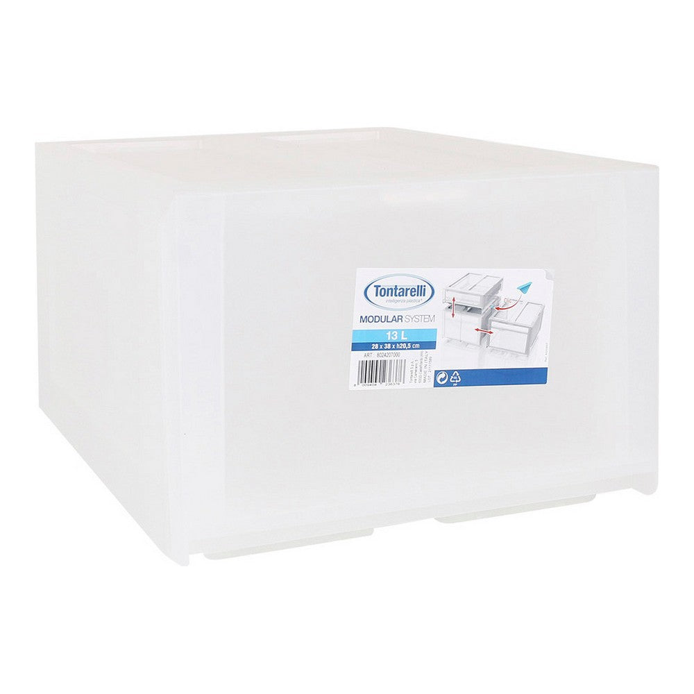 Cassettiera Tontarelli Modular Bianco Plastica (29 x 38 x 20,5 cm)