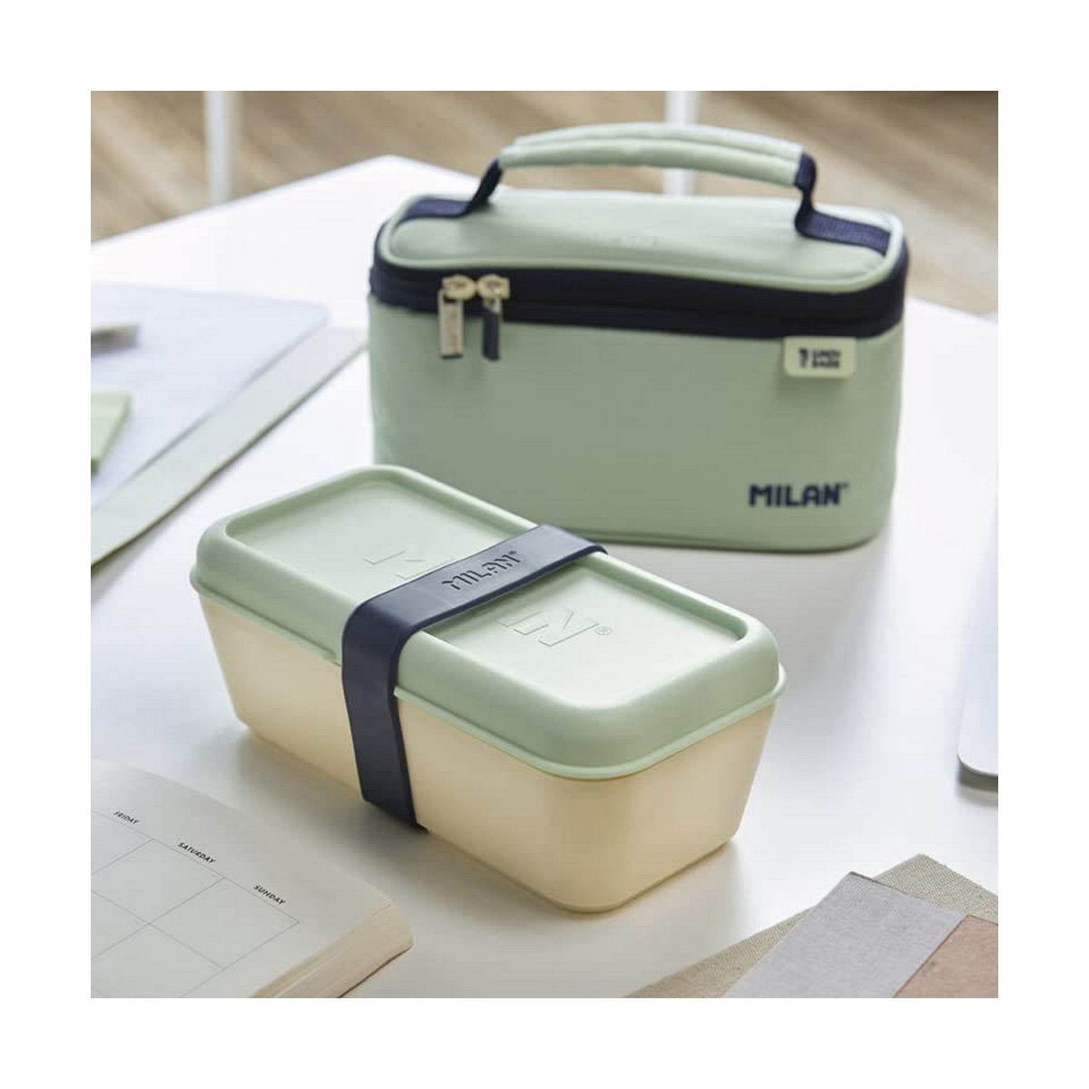Portapranzo Rettangolare con Coperchio Milan 750 ml