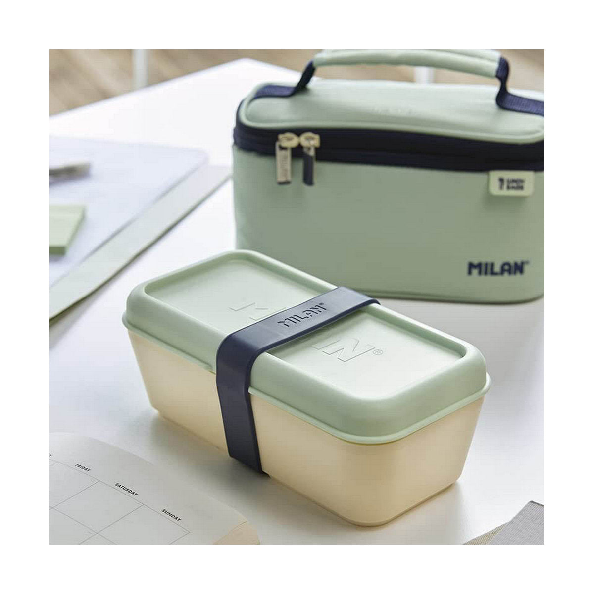 Portapranzo Rettangolare con Coperchio Milan 750 ml