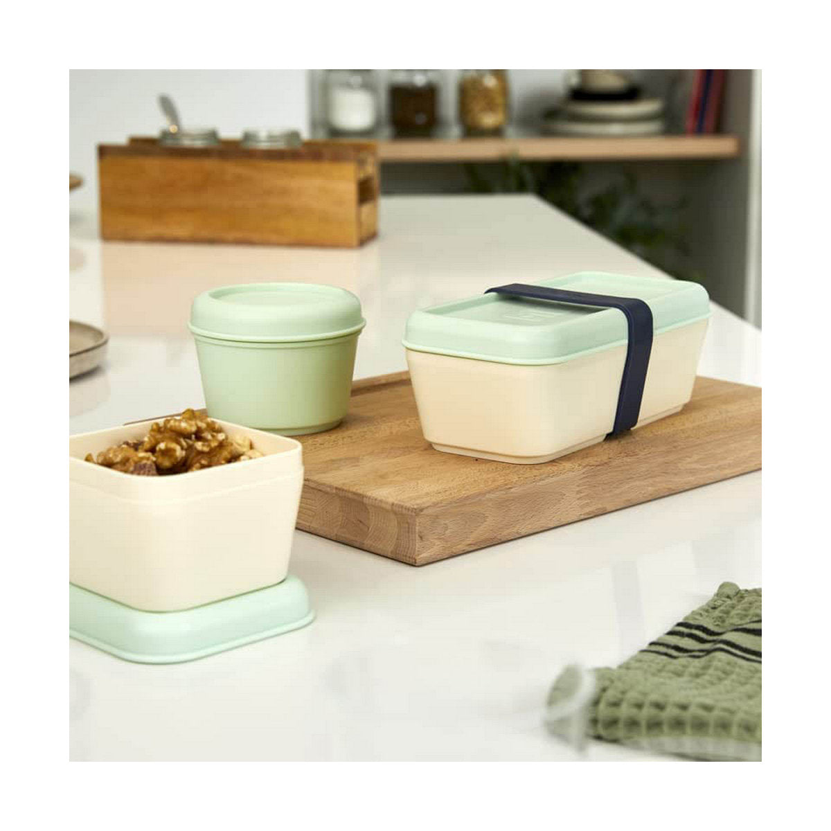 Porta Pranzo Quadrato con Coperchio Milan 330 ml