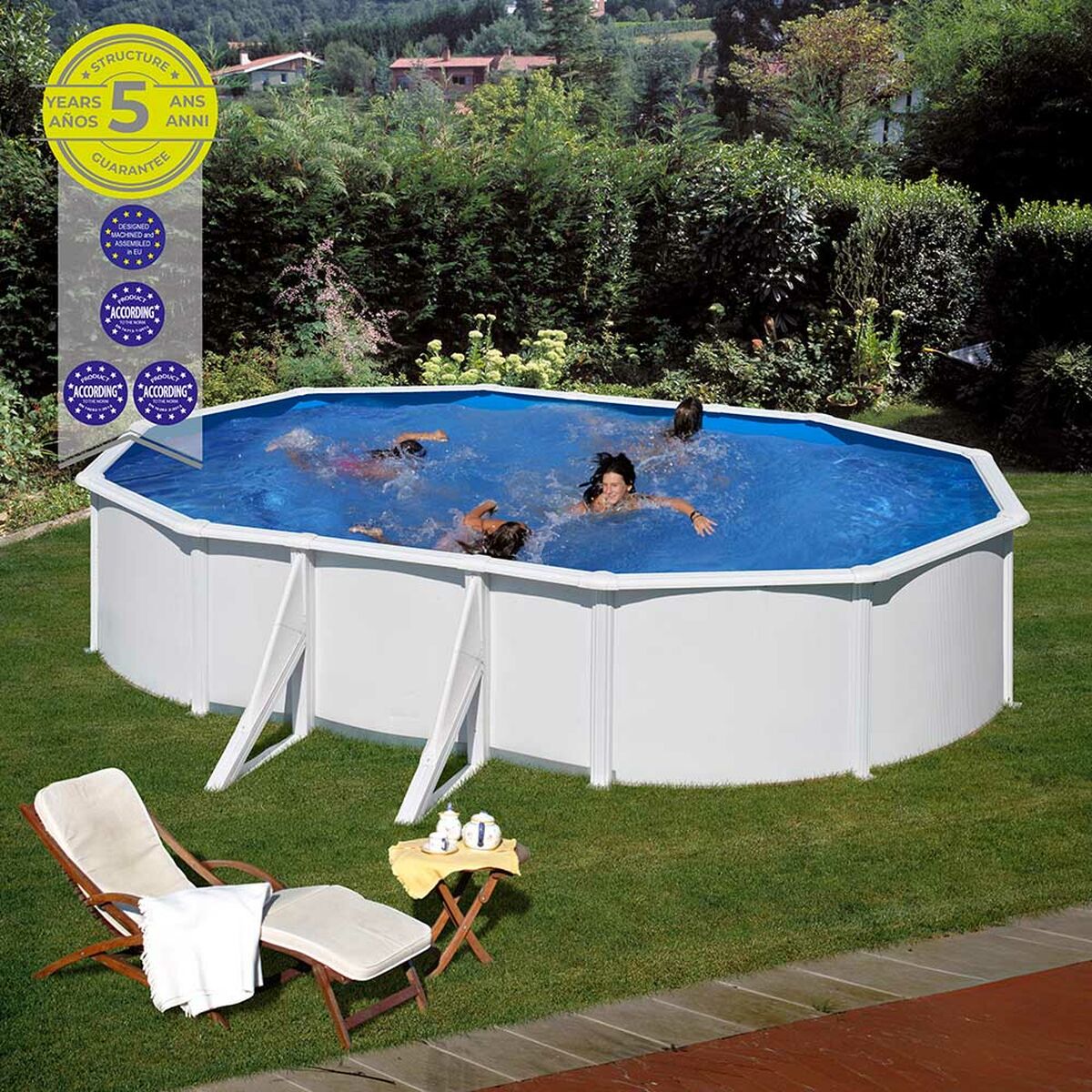 Piscina Smontabile Gre Fidji KIT500ECO Ovalada 500 x 300 x 120 cm