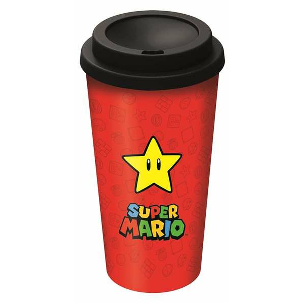 Bicchiere con Tappo Super Mario (520 ml)