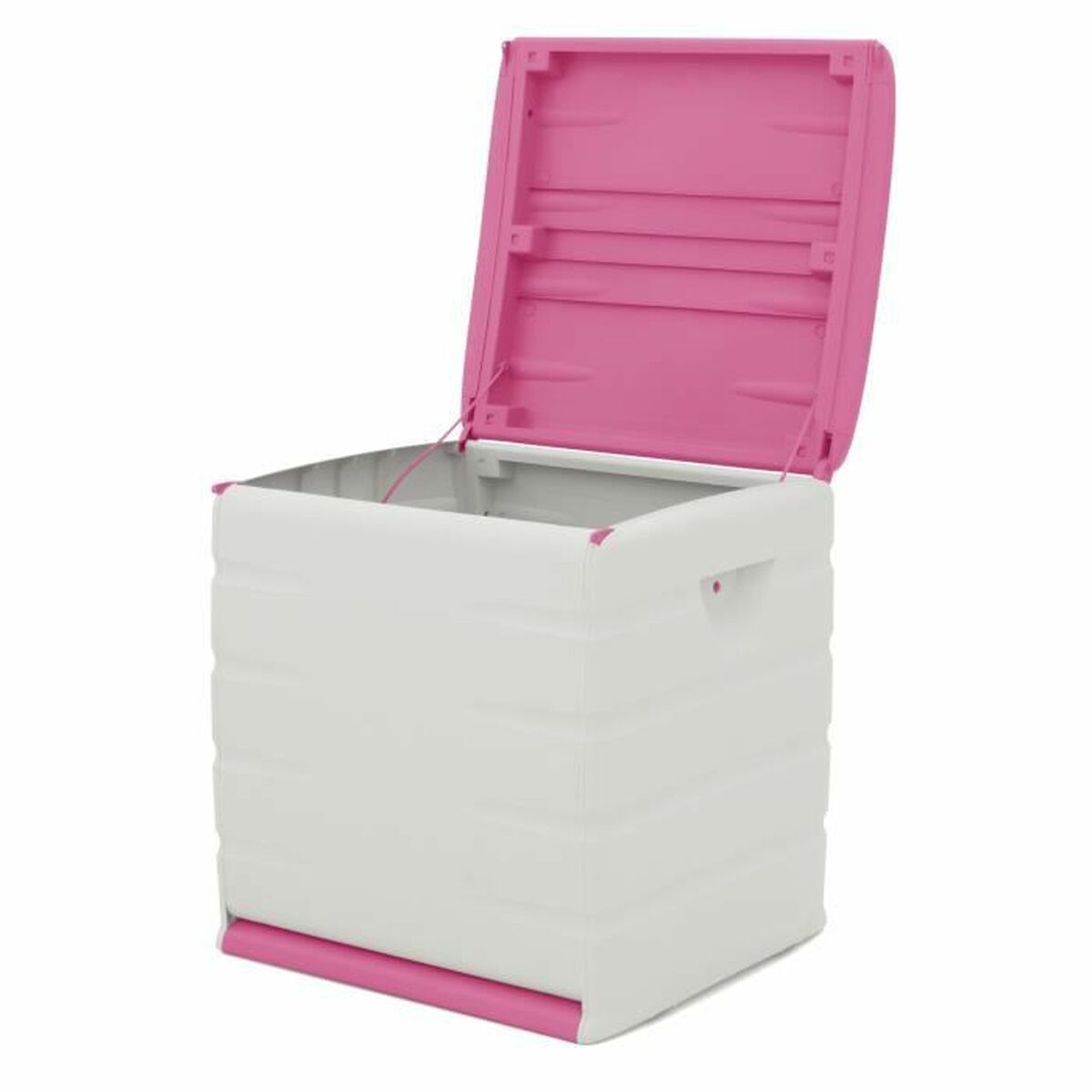 Baule Plastiken 60 x 61 x 53 cm Beige Fucsia Plastica