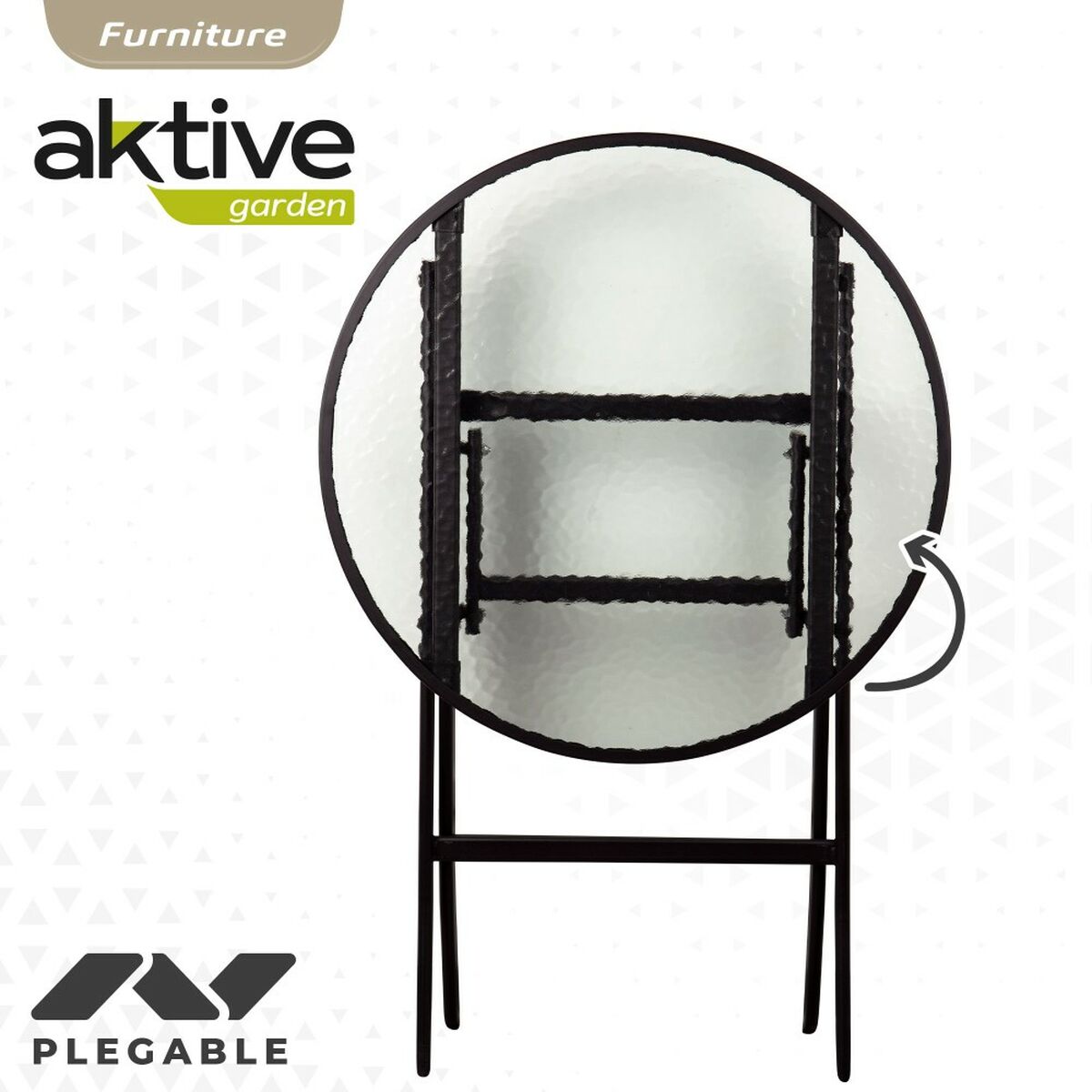 Mobili da giardino Aktive Tavolo Sedia x 2 3 Pezzi 60 x 71 x 60 cm 46 x 42 x 82 cm