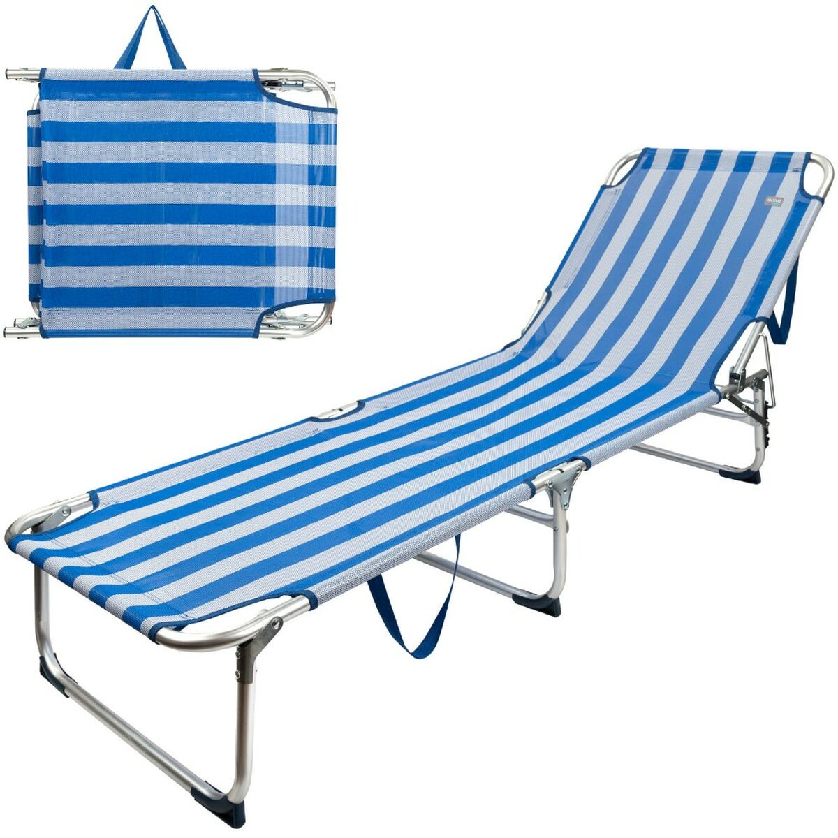 Lettino prendisole da spiaggia Aktive 188 x 30 x 58 cm