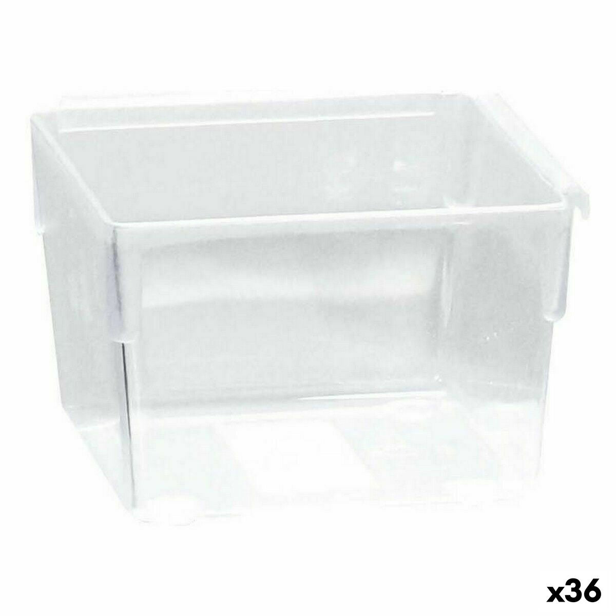 Scatola Multiuso Componibile Trasparente 8 x 8 x 5,3 cm (36 Unità)