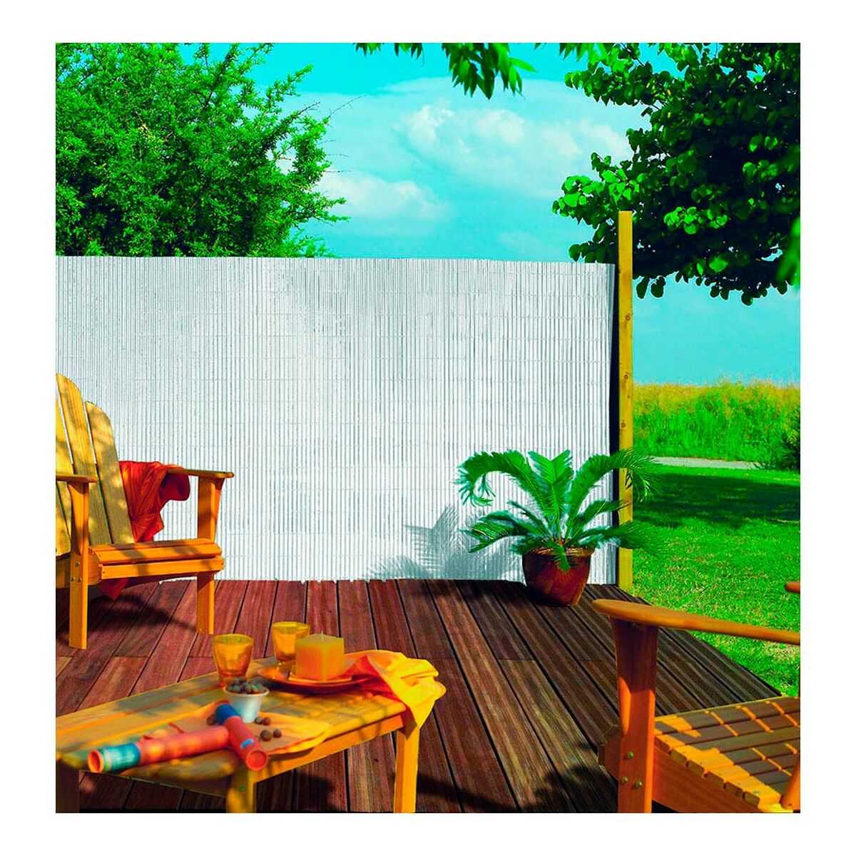 Siepe Nortene Plasticane Ovale 1 x 3 m Bianco PVC