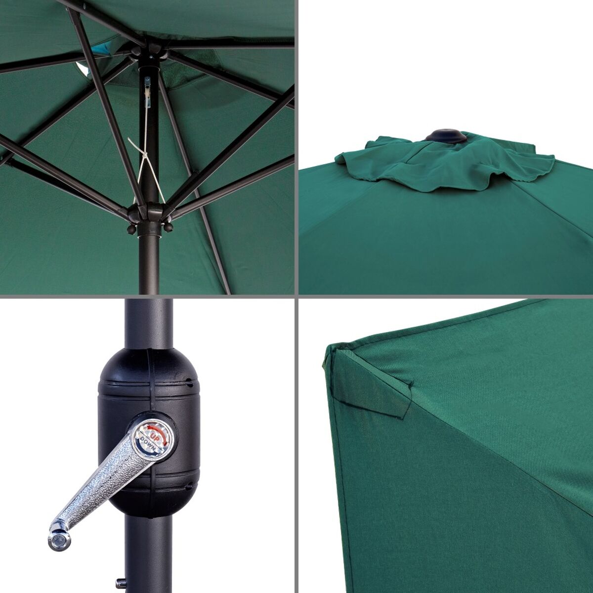Ombrellone Monty Alluminio Verde 270 cm