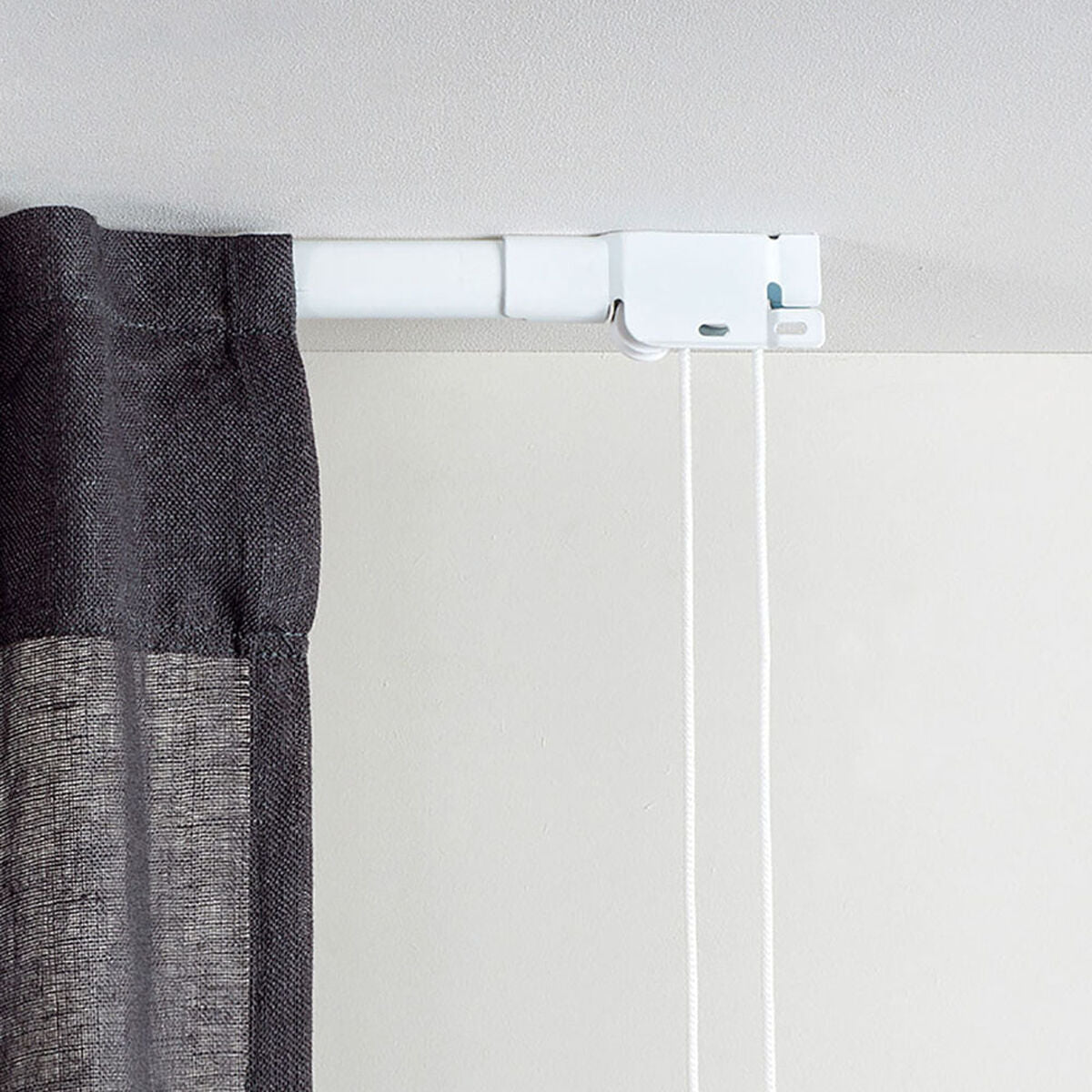 Binario per tende Stor Planet Cintacor Estensibile Rinforzato Bianco 120-210 cm