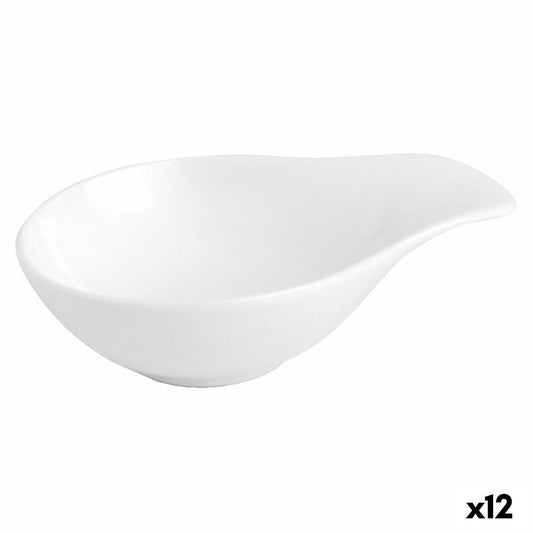 Ciotola Quid Chef Ceramica Bianco (11 x 8 cm) (12 Unità)