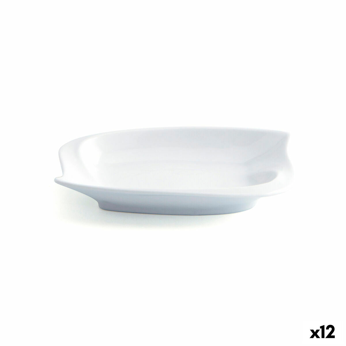 Piatto Quid Gastro Fun Piccolo Ceramica Bianco (15,5 x 10 cm) (Pack 12x)