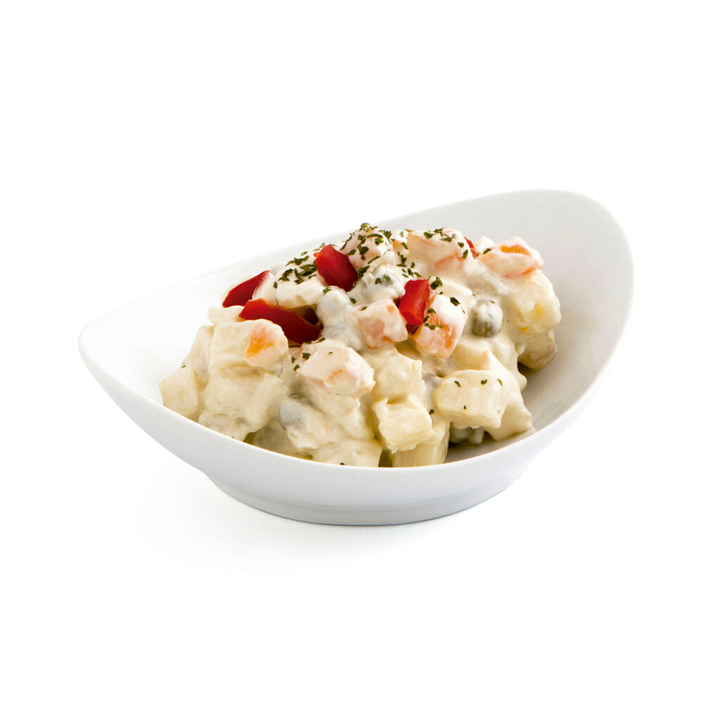 Vassoio per aperitivi Quid Gastro Fun Ceramica Bianco (12 Unità)