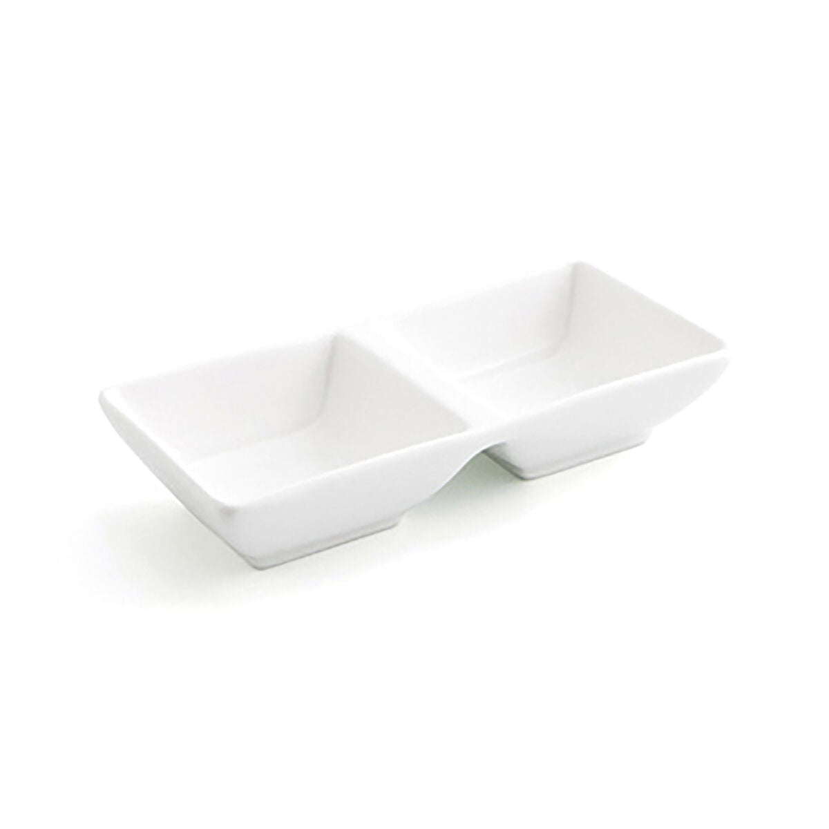 Vassoio per aperitivi Quid Select Ceramica Bianco 15 x 7 cm (12 Unità) (Pack 12x)