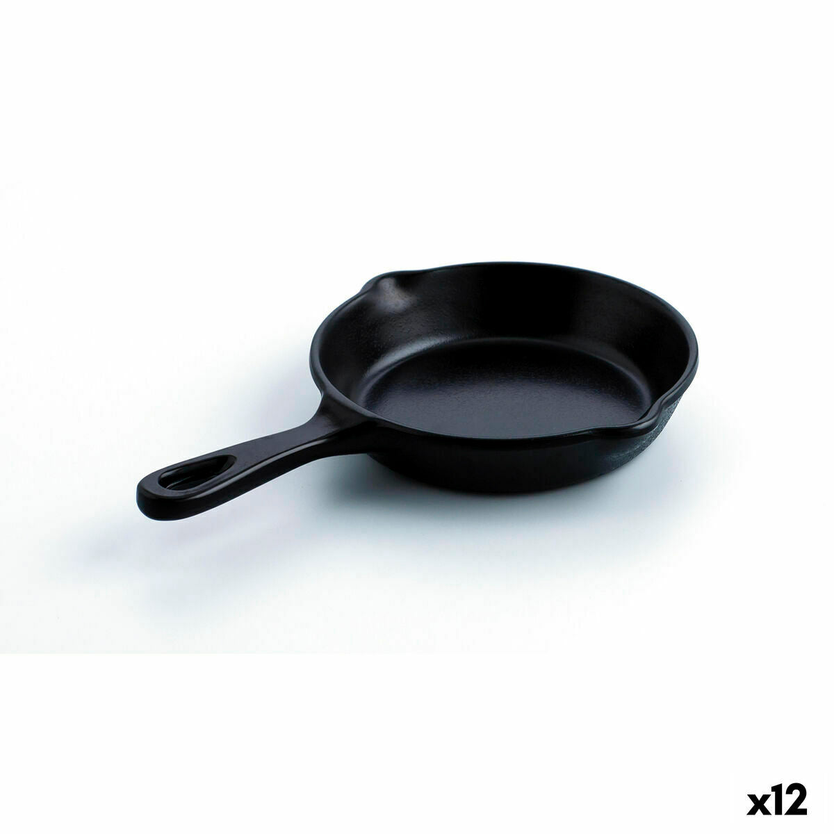 Padella per Servire Aperitivi Quid A'Bordo Nero Plastica (25 cm) (Pack 12 x)