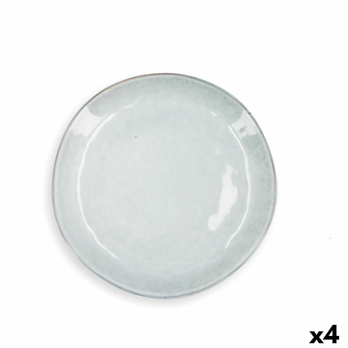 Piatto Fondo Quid Boreal Azzurro Ceramica Ø 27 cm 27 cm (4 Unità) (Pack 4x)