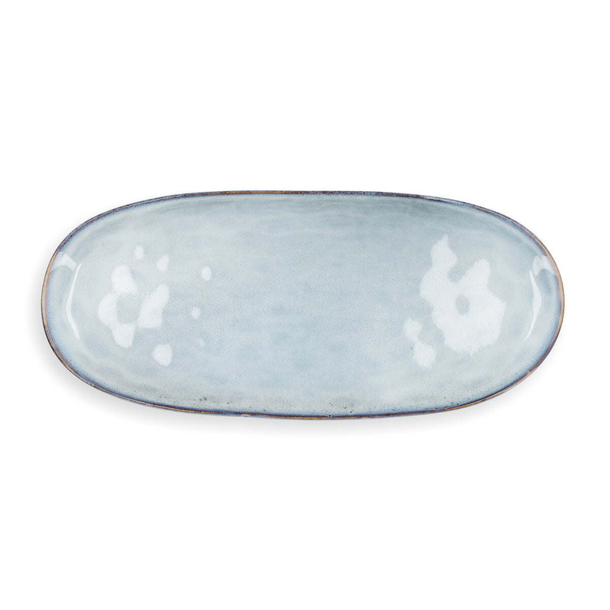 Teglia da Cucina Quid Boreal Ceramica Azzurro (36 x 16 cm) (Pack 2x)