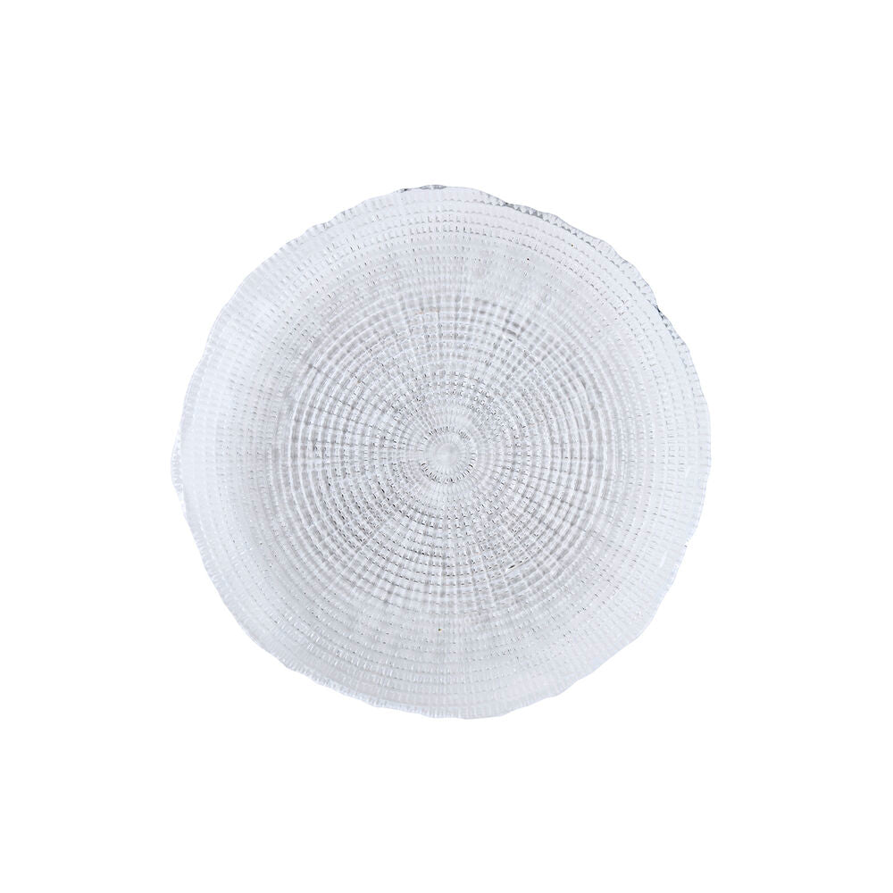 Piatto Piano Quid Boreal Trasparente Vetro (Ø 21 cm) (Pack 6x)