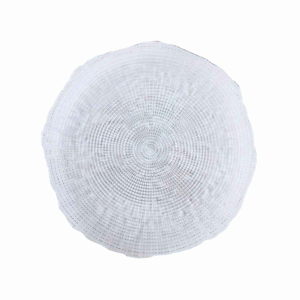 Piatto Piano Quid Boreal Trasparente Vetro (Ø 28 cm) (Pack 6x)