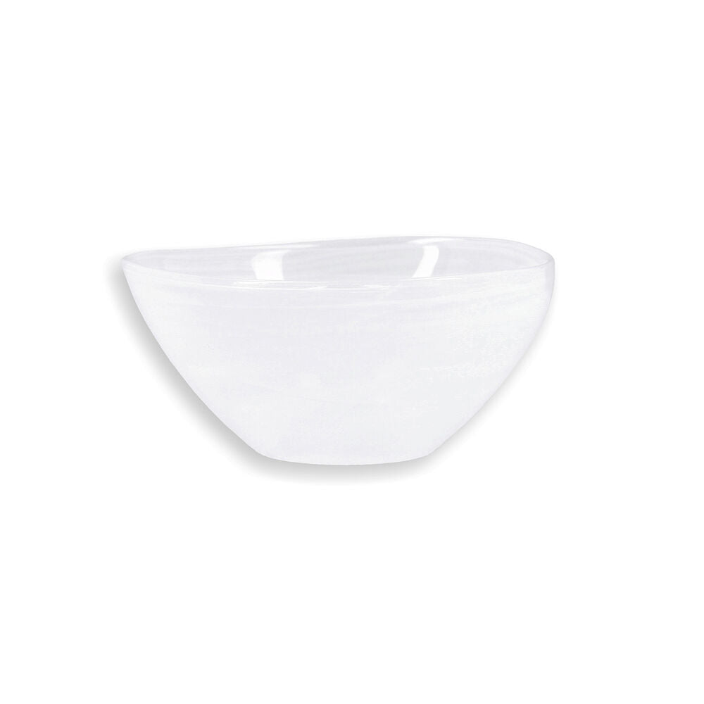 Insalatiera Quid Boreal Bianco Vetro (Ø 14 cm) (Pack 6x)
