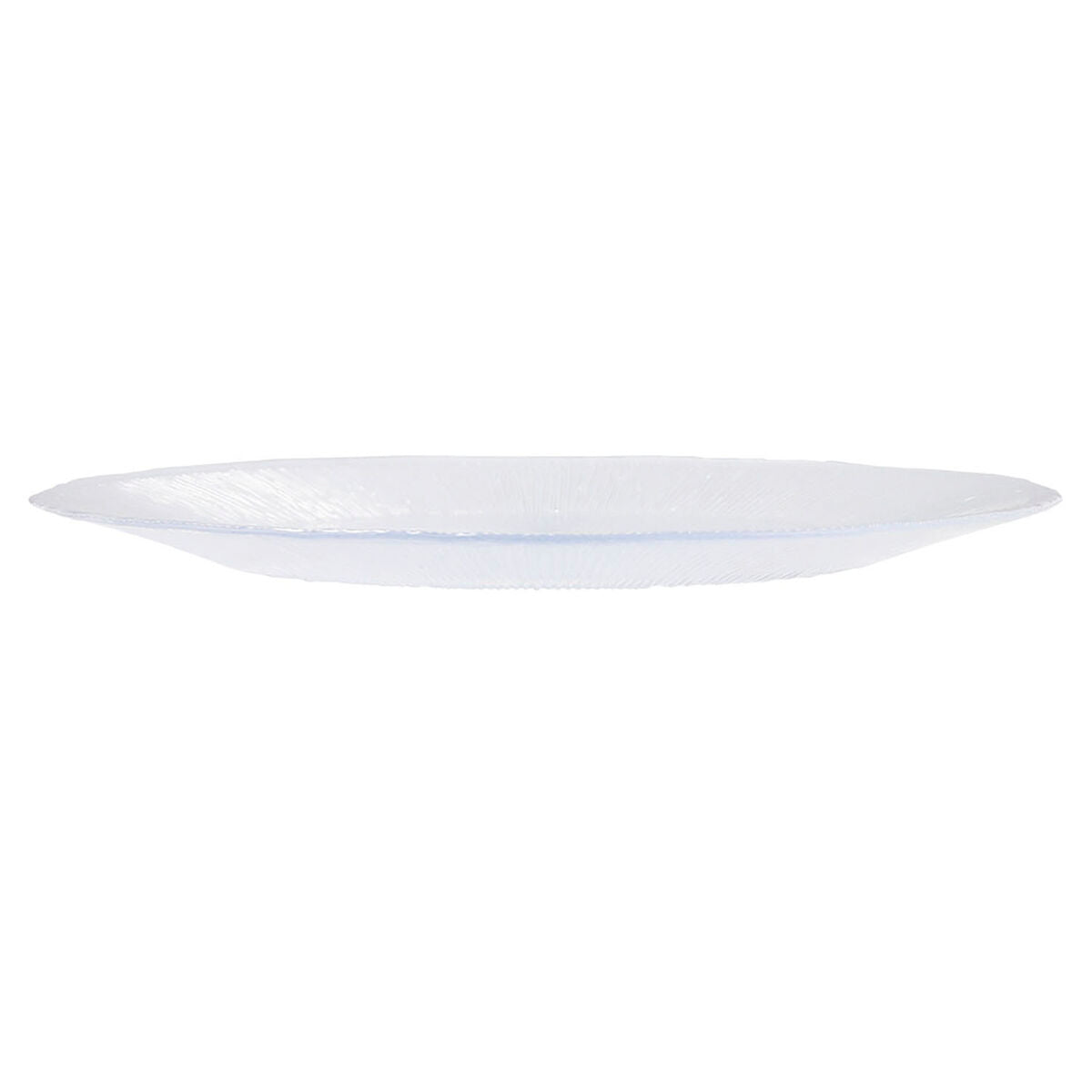Piatto Piano Quid Lonja Trasparente Vetro (ø 32,7 cm) (Pack 6x)