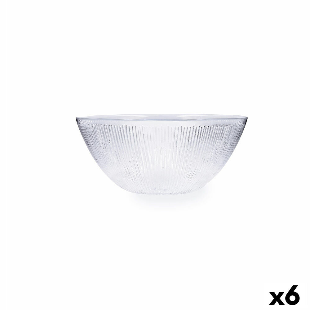 Vassoio per aperitivi Quid Lonja Trasparente Vetro (15,5 cm) (Pack 6x)