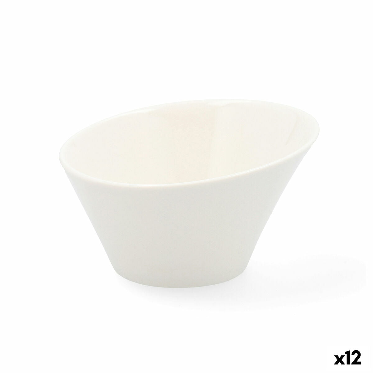 Vassoio per aperitivi Quid Select Ceramica Bianco (12,5 cm) (Pack 12x)