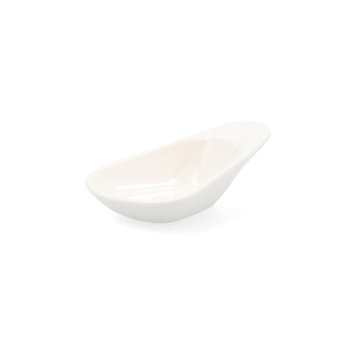 Vassoio per aperitivi Quid Select Ceramica Bianco (10,5 cm) (Pack 6x)