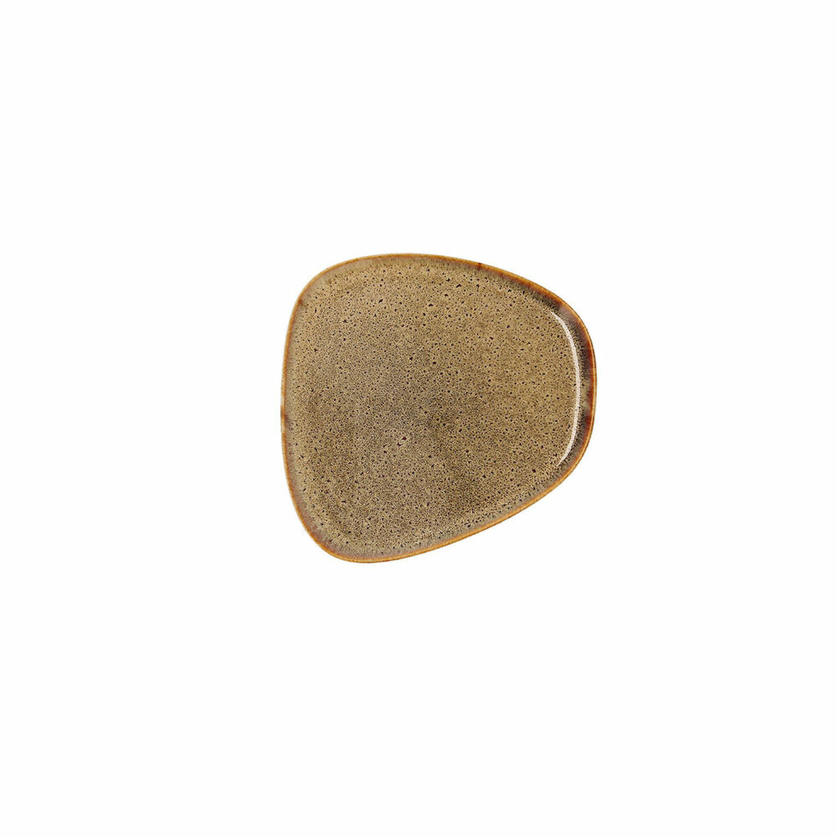 Piatto Piano Bidasoa Ikonic Ceramica Marrone (14 x 13,6 x 0,8 cm) (Pack 12x)