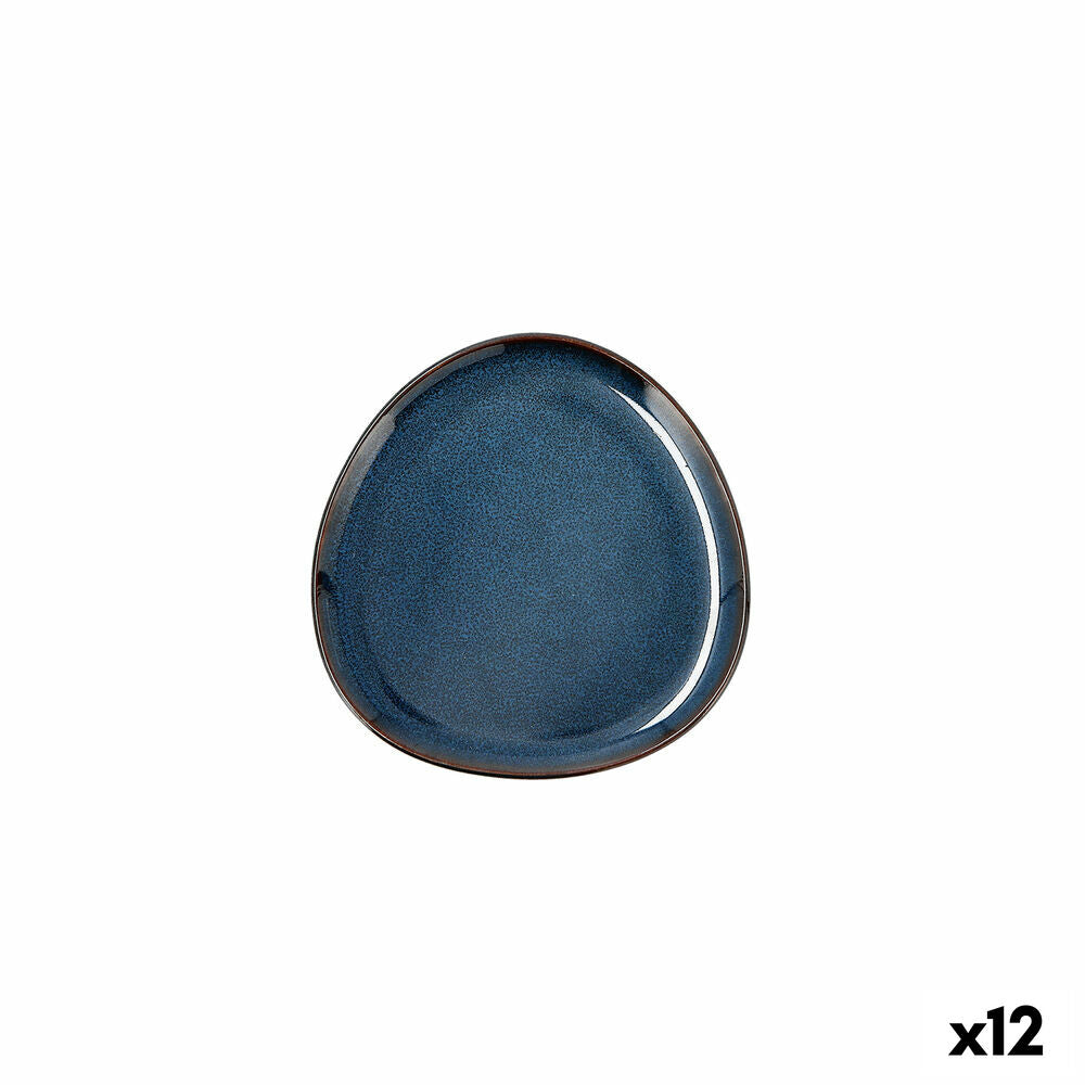 Piatto Piano Bidasoa Ikonic Ceramica Azzurro (11 x 11 x 11 cm) (Pack 12x)