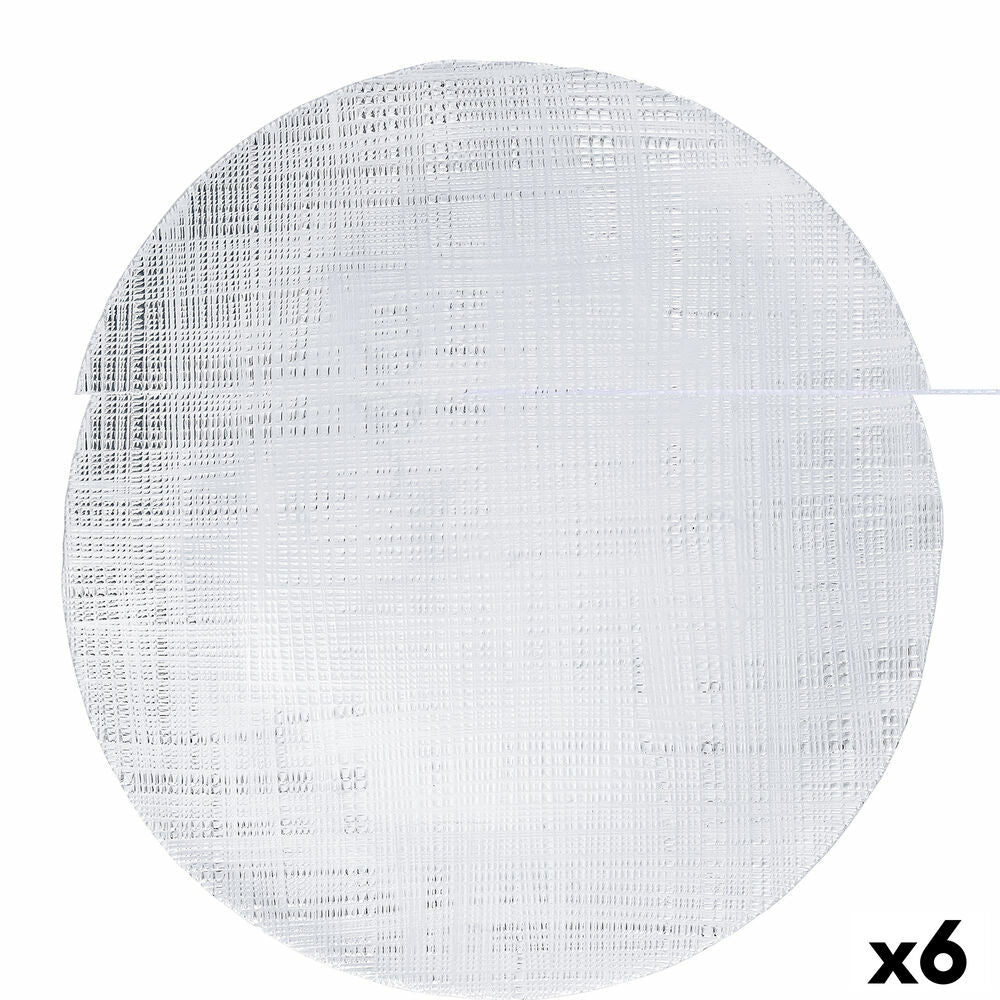 Sotto Piatto Bidasoa Ikonic Trasparente Vetro (Ø 28 cm) (Pack 6x)
