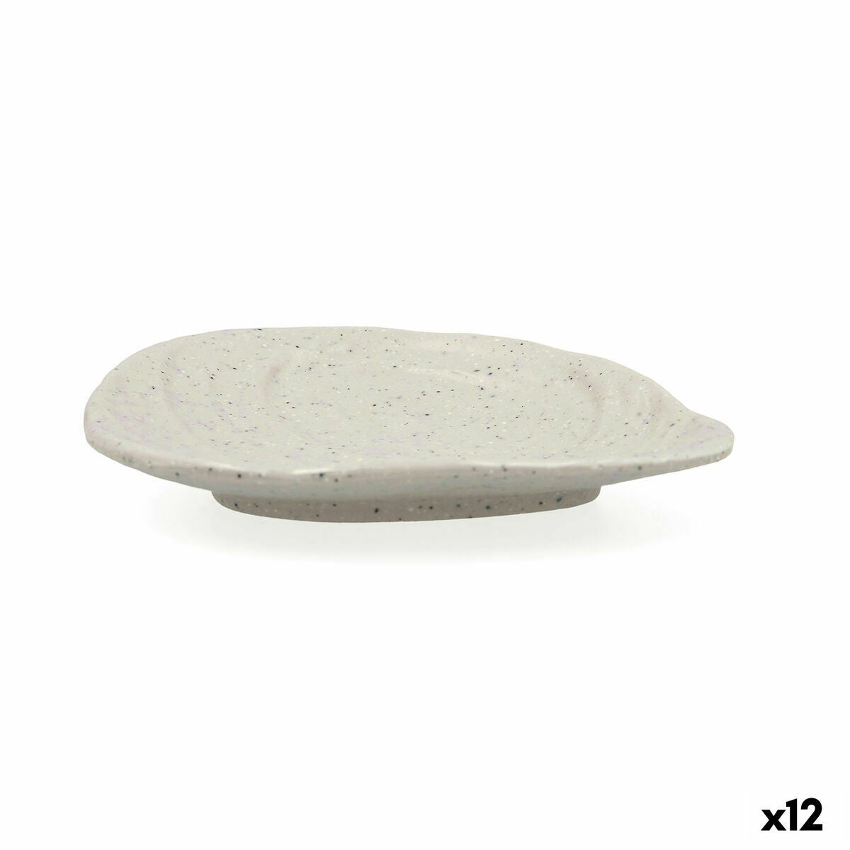 Piatto da pranzo Bidasoa Ikonic Grigio Plastica Melammina 16 x 12,7 x 2,3 cm (12 Unità) (Pack 12x)
