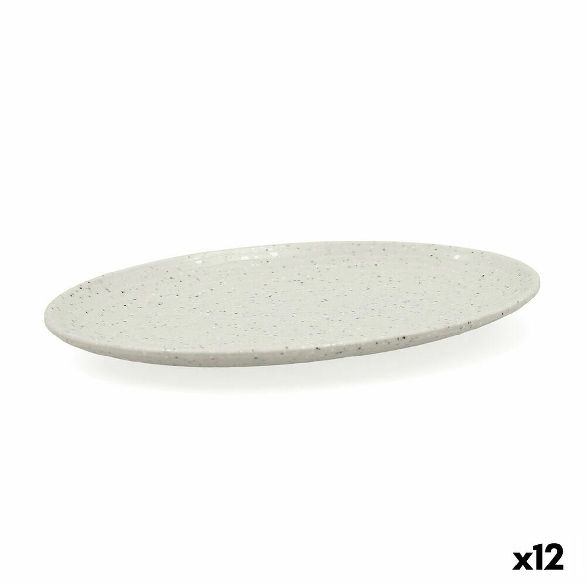 Vassoio per aperitivi Bidasoa Ikonic Grigio Plastica Melammina (20,2 x 14,4 x 1,5 cm) (Pack 12x)