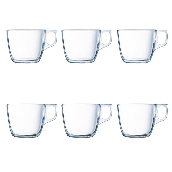 Set di Tazze da Caffè Luminarc 6 pezzi Trasparente (22 cl)