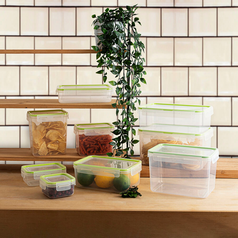 Porta pranzo Quid Greenery 475 ml Trasparente Plastica (Pack 4x)