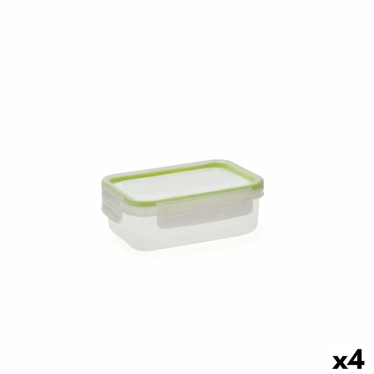 Porta pranzo Quid Greenery 475 ml Trasparente Plastica (Pack 4x)