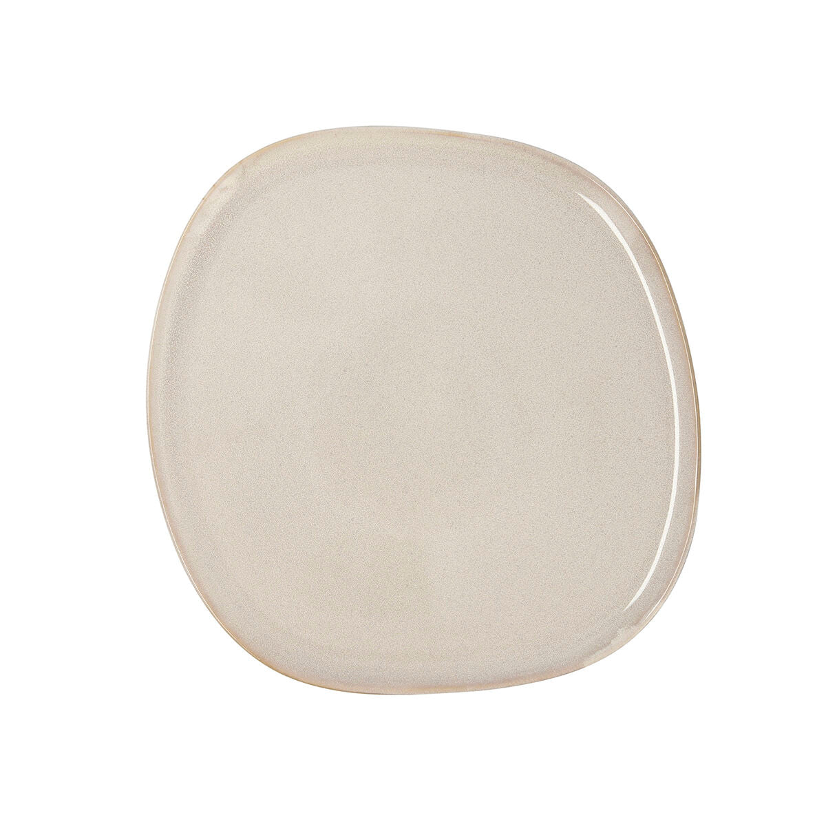 Piatto Piano Bidasoa Ikonic Ceramica Bianco (26,5 x 25,7 x 1,5 cm) (Pack 4x)