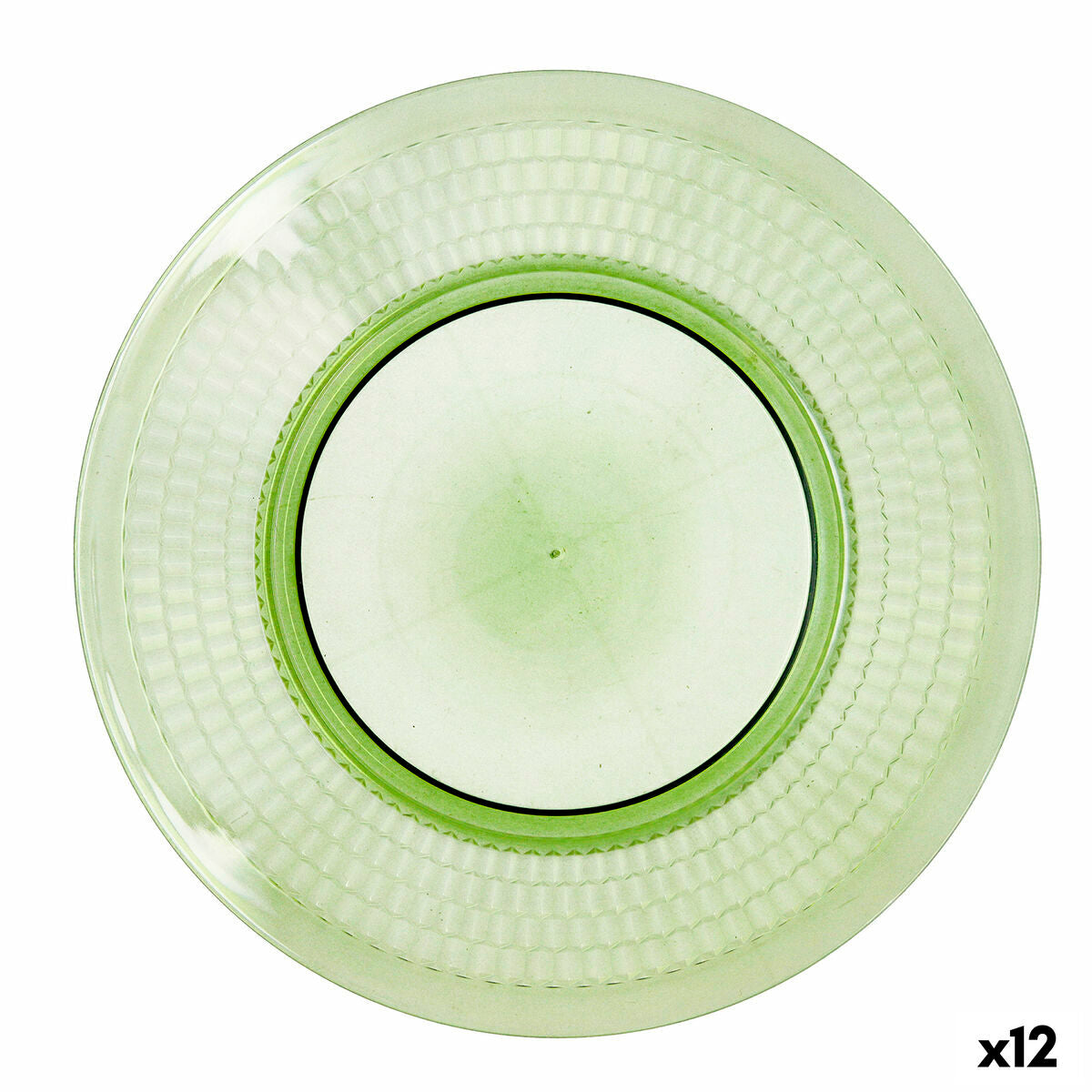 Piatto Piano Quid Viba Verde Plastica (27 cm) (Pack 12x)