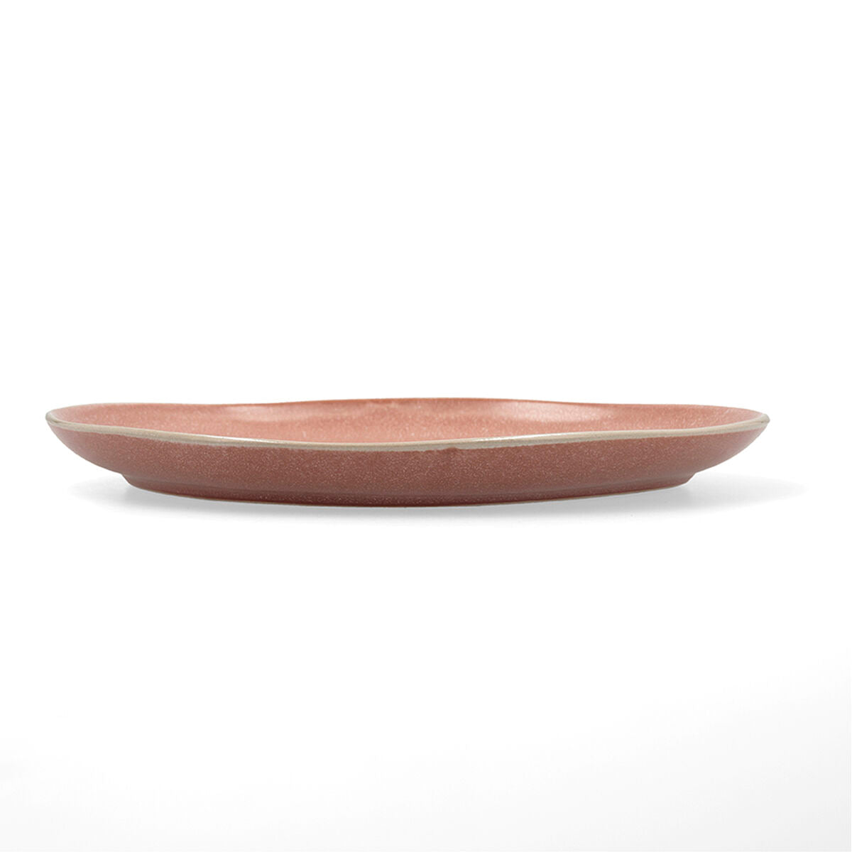Piatto Piano Bidasoa Gio Irregolare Ceramica Marrone 26,5 cm (4 Unità)